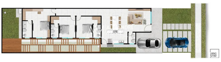 Imagem Amazon Evolution, Casas no Eusébio-CE. 3 suítes, 145m²