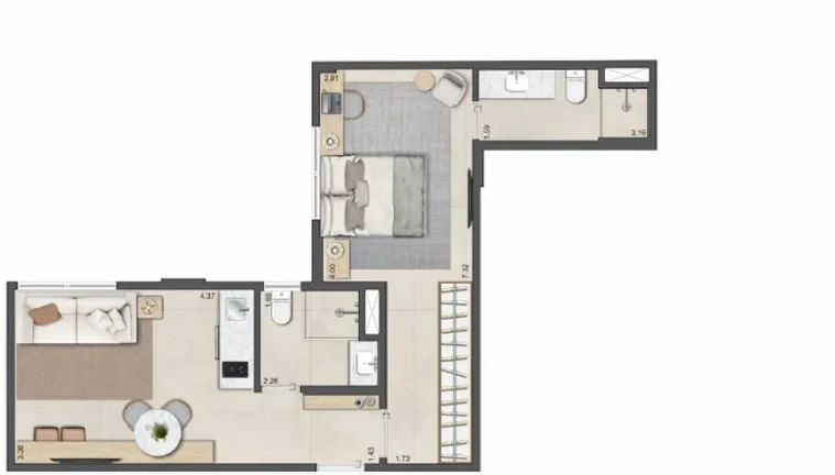 Imagem APARTAMENTO RESIDENCIAL em Rio de Janeiro - RJ, Leblon