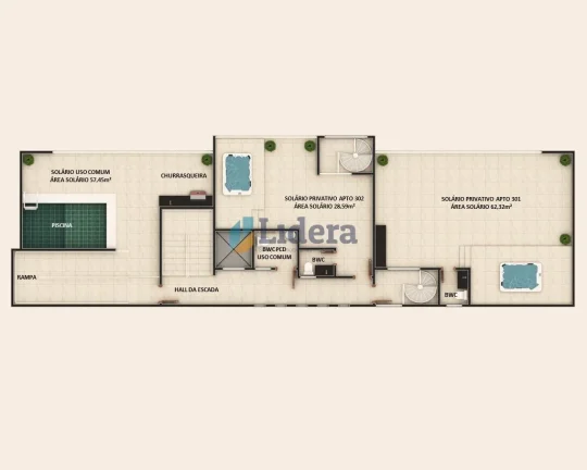 Imagem Apartamento flat - 33.24m² -1 quarto - Manaíra, João Pessoa/PB
