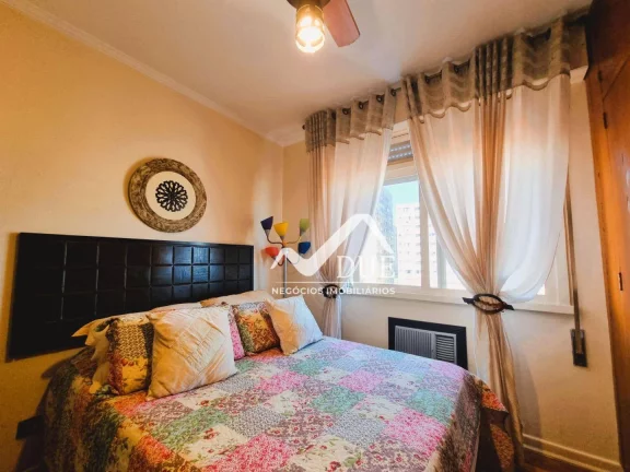 Imagem Apartamento vista mar com 3 dormitórios à venda, 150 m² por R$ 1.200.000 - Gonzaga - Santos/SP