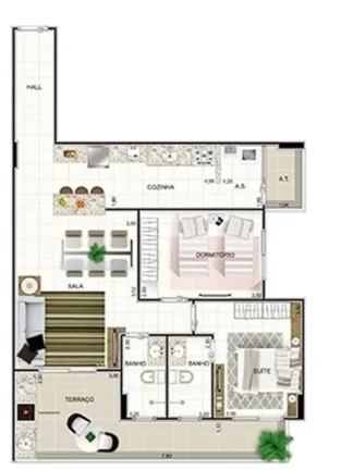 Imagem APARTAMENTO COM 78.64 m² - MIRIM - PRAIA GRANDE SP
