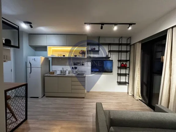 Imagem Studio de luxo à venda em Pinheiros, São Paulo-SP: 1 quarto, 2 salas, 1 banheiro, 28m² de pura elegância!