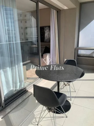 Imagem Flat disponível para locação no VHouse Faria Lima, com 46m², 1 dormitório e 1 vaga