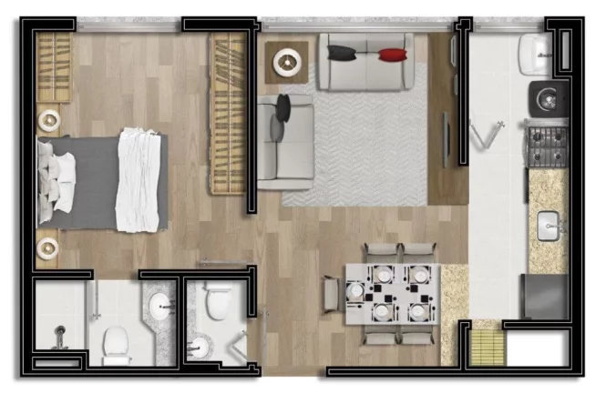 Imagem Abu Simbel - Apartamento à venda no bairro Bom Fim - Porto Alegre/RS