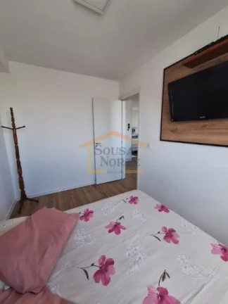 Imagem Apartamento mobiliado, 52m², 2 dormitórios, sala 2 ambientes, banheiro, área de serviço integrad...
