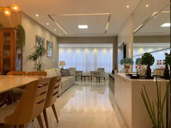 Imagem Apartamento mobiliado com 1 suíte, 2 demi suítes e 1 vaga de garagem em Balneário Camboriú