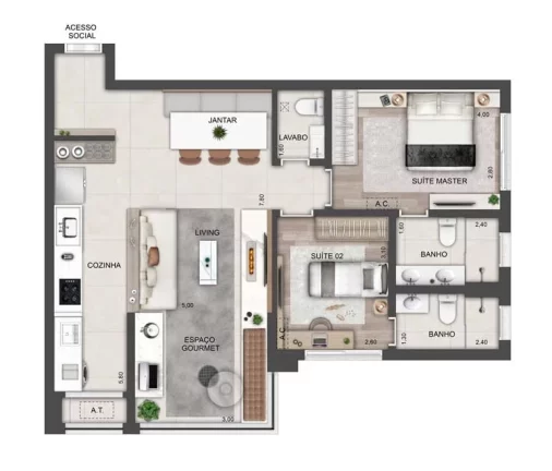 Imagem Apartamento em Brooklin Paulista - São Paulo SP