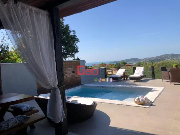 Imagem Casa com 4 dormitórios à venda, 310 m² por R$ 2.200.000,00 - Loteamento Portal da Ferradura - Armação dos Búzios/RJ