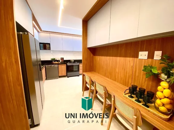Imagem Apartamento decorado beira mar alto padrão 4 suítes com 3 vagas de garagem a venda na Praia do Morro - Guarapari/ES