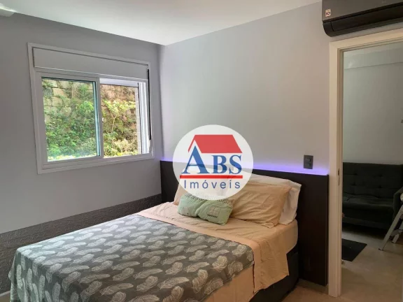Imagem Apartamento Porteira Fechada com 1 dorm à venda, 42 m² por R$ 383.000 - Marapé - Santos/SP a três quadras da praia
