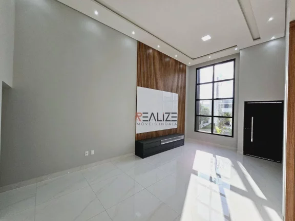 Imagem Casa moderna com piscina e 3 suítes à venda, 140 m² por R$ 1.280.000 - Condomínio Jardim Brescia - Indaiatuba/SP