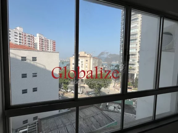 Imagem Ótimo apartamento de 3 dormitórios com suíte com vista lateral para o mar no bairro da Ponta da Praia em Santos (SP) por R$.900.000,00 !