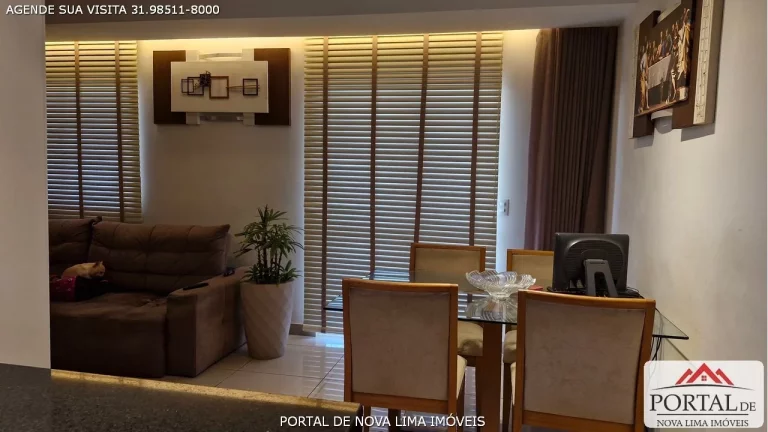 Imagem Apartamento de 3 quartos, sendo 1 suíte, 2 salas, varanda gourmet, 2 vagas de garagem, apartamento com 85 m2 de área. Este imóvel conta com um projeto