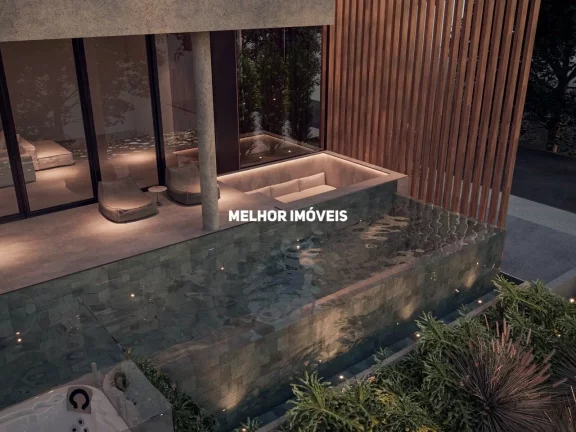 Imagem Casa magnifica nova mobiliada alto padrão em condomínio fechado com 5 suítes, 8 vagas em Balneário Camboriú.