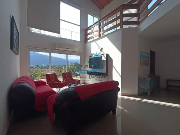 Imagem Magnífica cobertura duplex com 300m² e 4 dormitórios à venda em Ubatuba no Parque Vivamar.