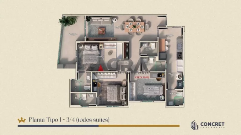Imagem SOCORRO NUNES apartamentos 3 suites no Candeias - Vitoria da Conquista