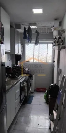 Imagem Apartamento 2 dormitórios, sala para 2 ambientes, sacada, cozinha americana com armários, área de...