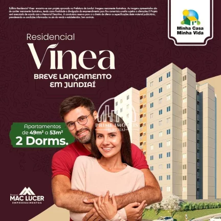 Imagem Apartamento com 2 dormitórios à venda, 49 m² por R$ 340.000,00 - Parque Carolina - Jundiaí/SP