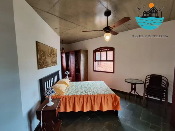 Imagem Casa para Aluguel de Temporada em Juquehy, 450 metros da praia, piscina, churrasqueira, 5 dormitórios, Max 14 pessoas | Juquehy Imobiliária