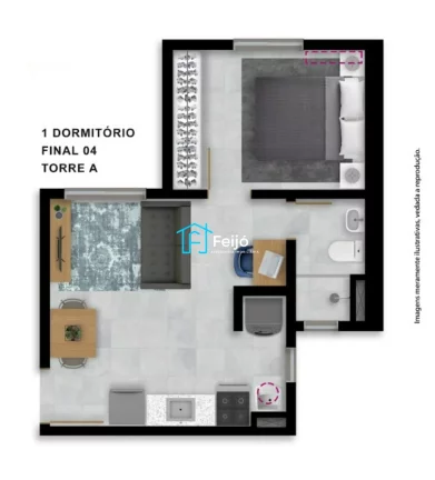 Imagem Apartamentos 2 dorm, Studios e 1 dormitório na Hípica próximo ao Desco