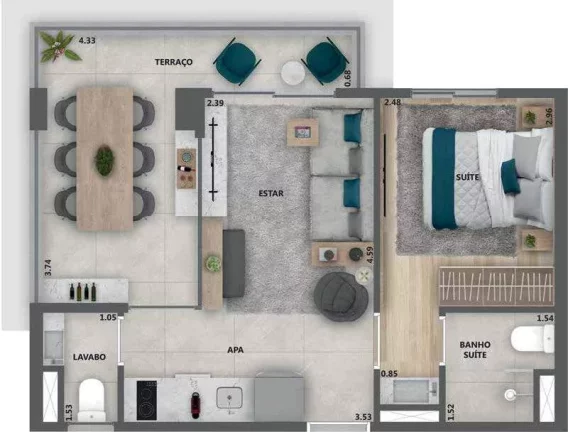 Imagem APARTAMENTO RESIDENCIAL em São Paulo - SP, Pinheiros