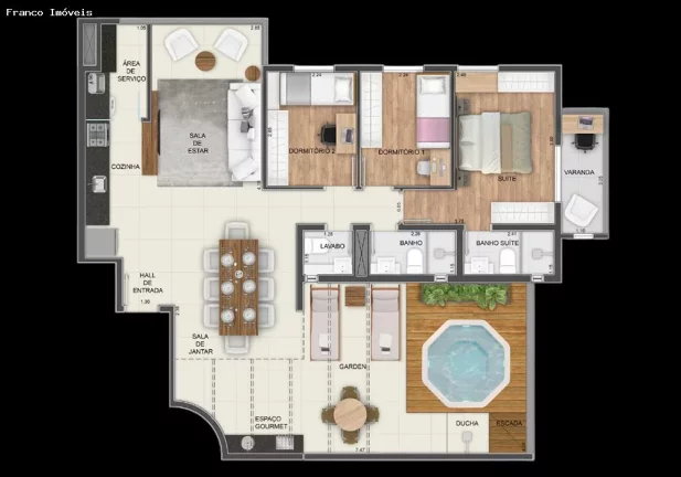 Imagem Apartamento Garden para Venda em Santo André, Vila Floresta, 3 dormitórios, 1 suíte, 2 banheiros, 2 vagas