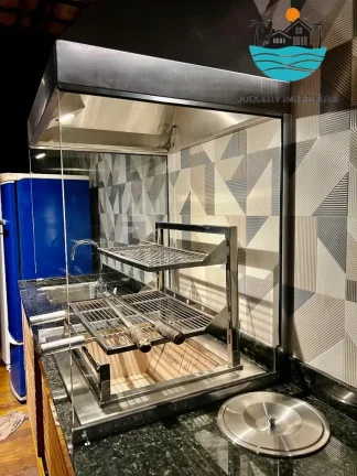 Imagem Casa bem localizada - Praia de Juquehy, 450 metros da praia, piscina, churrasqueira, 6 dormitórios, acomoda 14 pessoas | Juquehy Imobiliária