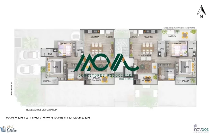 Imagem Residencial Porto Calle - Apartamento quadra mar em Itapoá