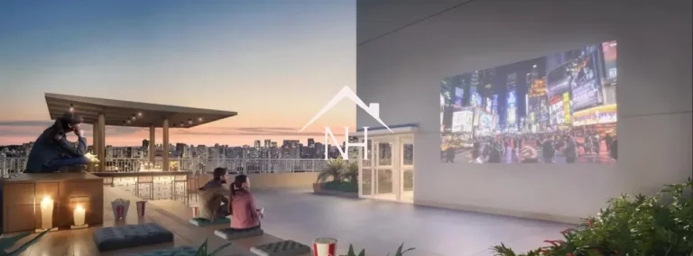 Imagem apartamento de 56m com dormitório e terraço,Churrasqueira,Cinema,Piscina,Salão de festas,Redário,coworking Bicicletário,Coworking,fitnss,lavanderia