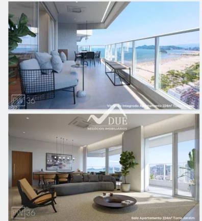 Imagem Apartamento com 4 dormitórios à venda, 315 m² por R$ 3.900.000,00 - Pompéia - Santos/SP