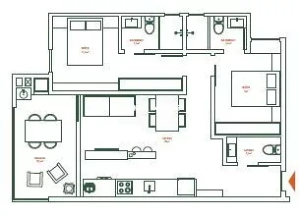 Imagem Apartamento a venda - bairro São Francisco de Assi em Camboriú/SC.