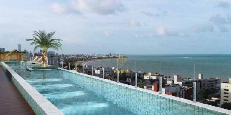 Apartamentos com varanda gourmet a 300m da praia do Manaíra - AP0096