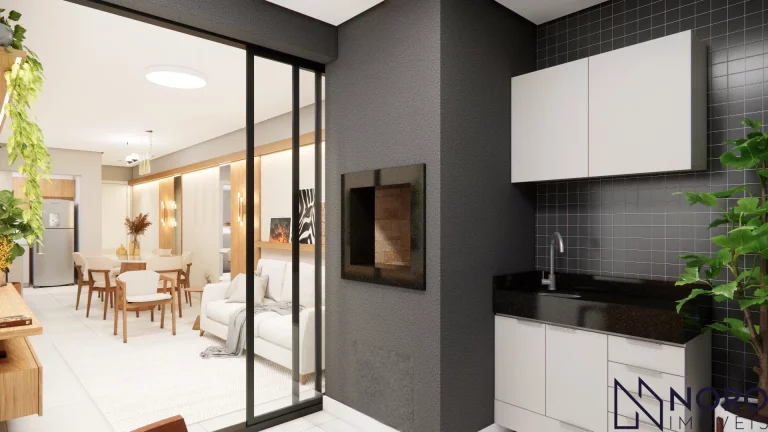 Imagem Apartamento 2 Dorm. c/ Suíte e Sacada Gourmet em Camobi - Ed. Esperanto