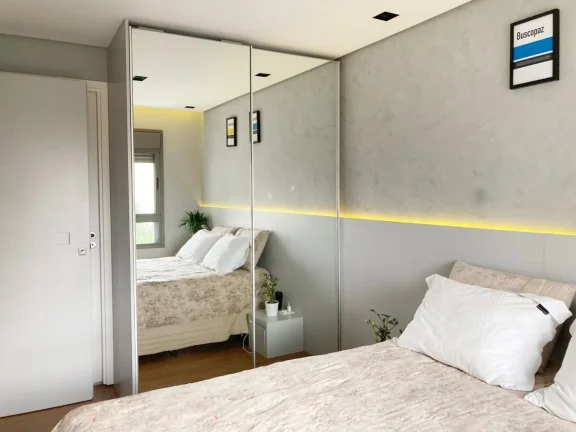Imagem Apartamento 68M², 2Q, 1 Suíte, 2 Banheiros, 2 Vagas, Varanda Gourmet, Teto rebaixado em Gesso, Academia, Churrasqueira, Piscina Adulto e Infantil.