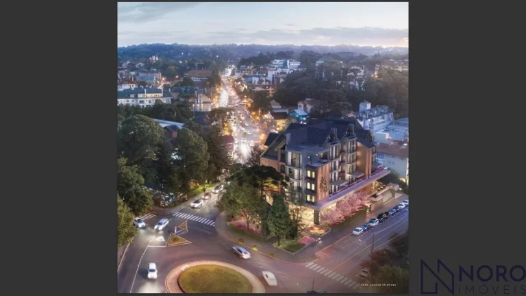 Imagem Gramado Centro a 2 quadras da Rua Coberta, sendo apartamento com 2 suítes com g