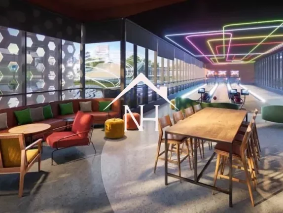 Imagem apartamento alto padrão 186m²,3 suítes, terraço gourmet, hall privativo, 3 vagas e um verdadeiro resort aos seus pés.