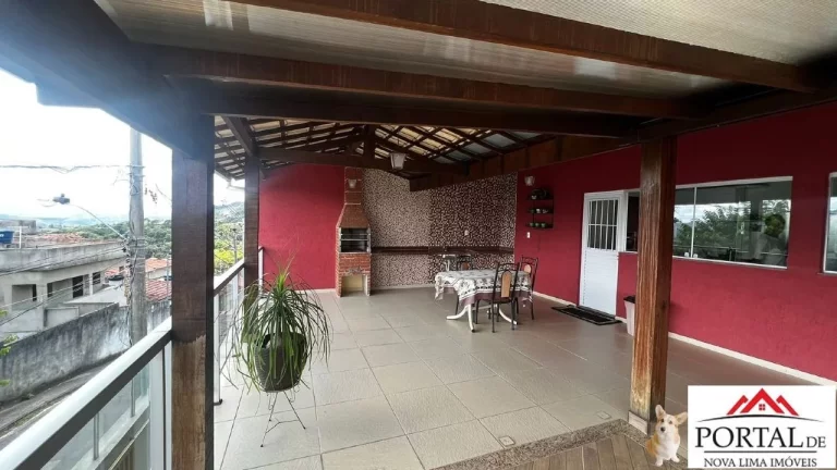 Imagem Casa nova para locação em rua planta de transito local e vista para Mata do Jambreiro.