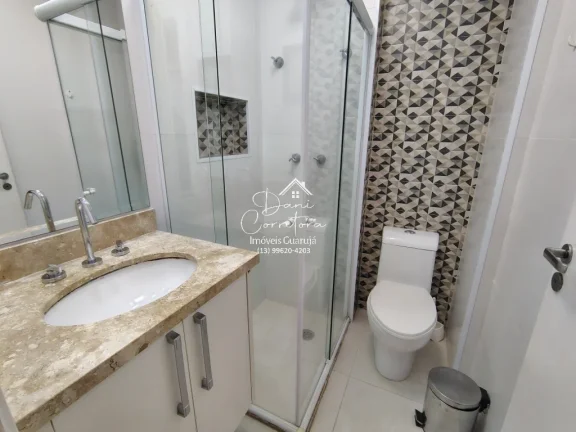 Imagem Aluguel de Apartamento de 2 Quartos com Suíte, lazer, varanda gourmet e 2 Vagas de Garagem em Pitangueiras, Guarujá-SP