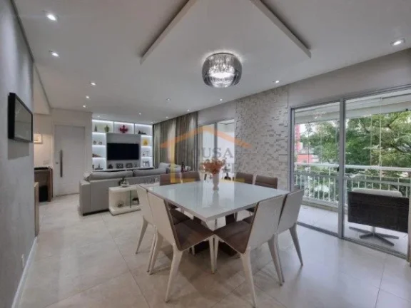 Imagem Apartamento com 104m², dispõe de 3 dormitórios, sendo 2 suítes, sala estar, sala jantar, sacada,...
