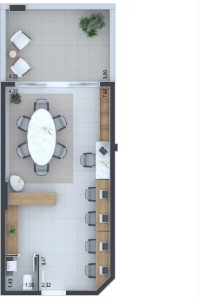 Imagem Terrasse Infini - Comercial - Sala à venda no bairro Água Verde - Curitiba/PR