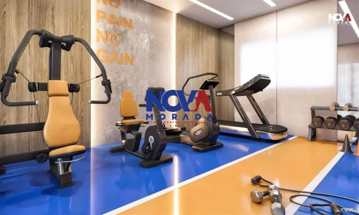 Imagem More em um apartamento de 2 quartos com suíte a poucos metros do Shopping Boulevard e da praia de I...