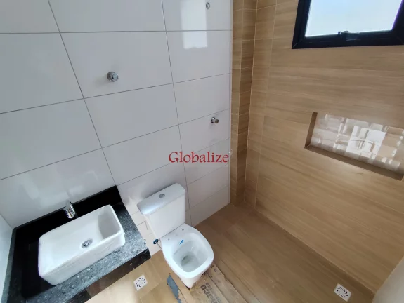 Imagem Sua Sobreposta Alta com 3 dormitórios, Piscina e Churrasqueira na Vila Belmiro Santos R$1200 mil