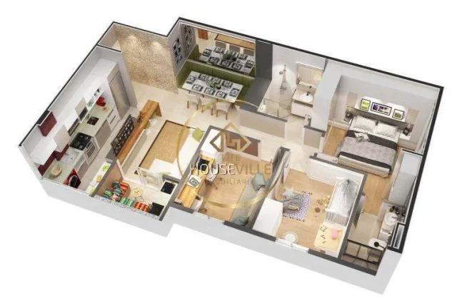 Imagem Apartamento 3 dormitórios ( 1 suíte), Mirante Flamboyant, Sjc.