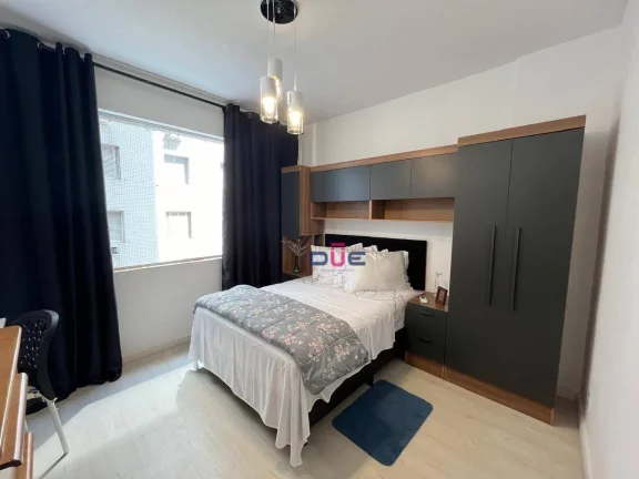 Imagem Apartamento financiável 1 quarto com vista mar. Apto em prédio esquina com a praia. 1 vaga , à venda, 65 m² por R$ 460.000 - José Menino - Santos/SP