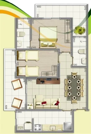 Imagem APARTAMENTO COM 73.95 m² - OCIAN - PRAIA GRANDE SP