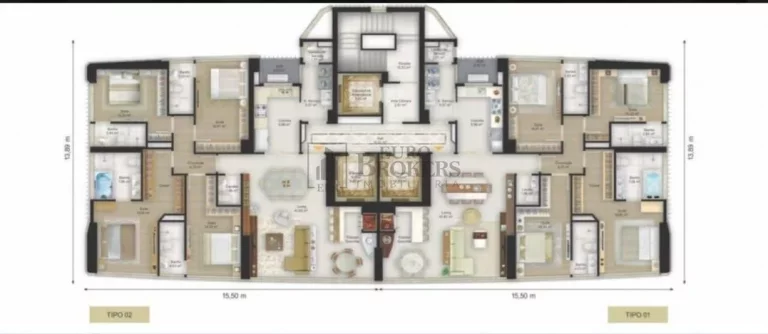 Imagem Apartamento em construção com 4 suítes em Balneário Camboriú.