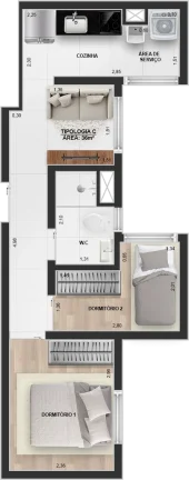 Imagem APARTAMENTO RESIDENCIAL em São Paulo - SP, Itaquera