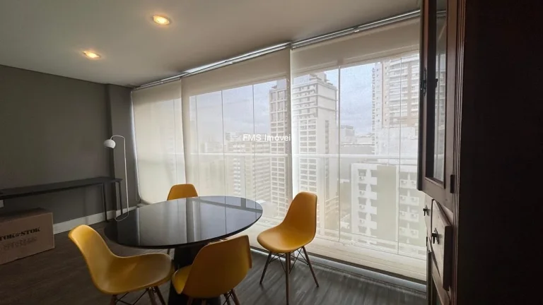 Imagem Apartamento para locação na Consolação, São Paulo-SP: 1 quarto, 1 sala, 1 banheiro, 1 vaga de garagem, 50m² de área!