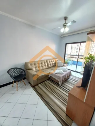 Imagem Apartamento espaçoso e moderno no Canto do Forte, Praia Grande-SP: 2 quartos, 1 suíte, 2 salas, 3 banheiros, 1 vaga, 84m²