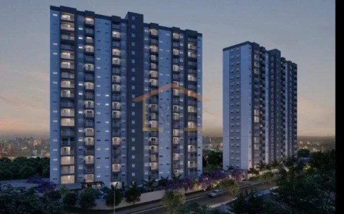 Imagem Apartamento de 40m², 2 dormitórios, varanda e cozinha planejada, banheiro com chuveiro a gás, vid...